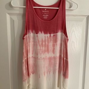 Soft, pink tie dye tank